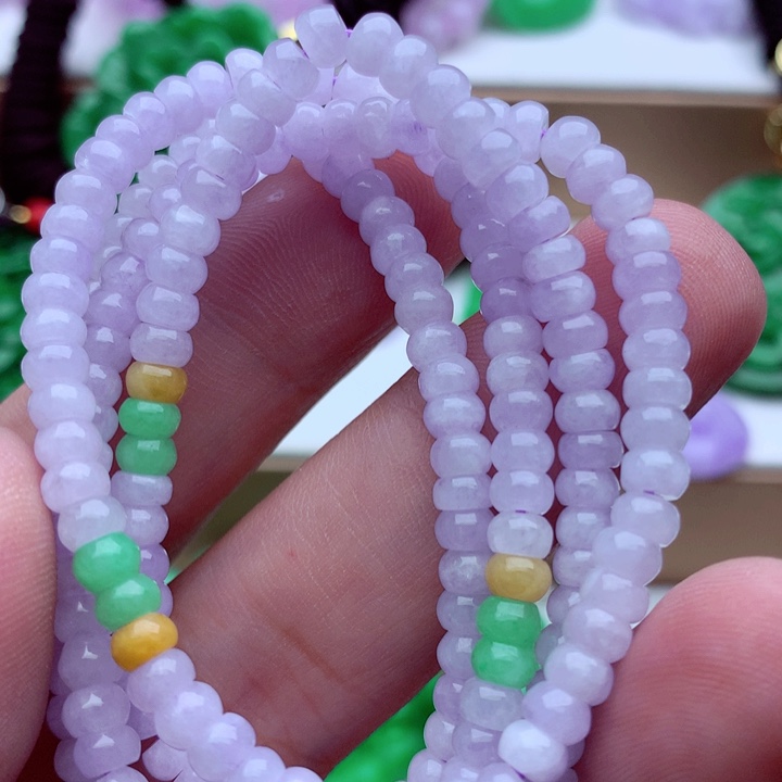 翡翠未镶嵌毛衣链