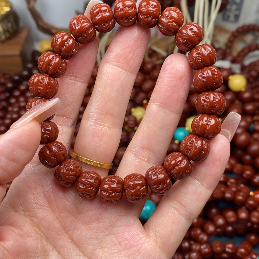 猴头核桃手串小八棱