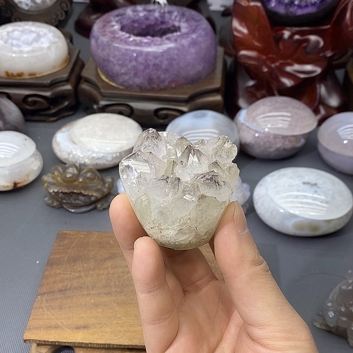 摆件未镶嵌紫晶隐山