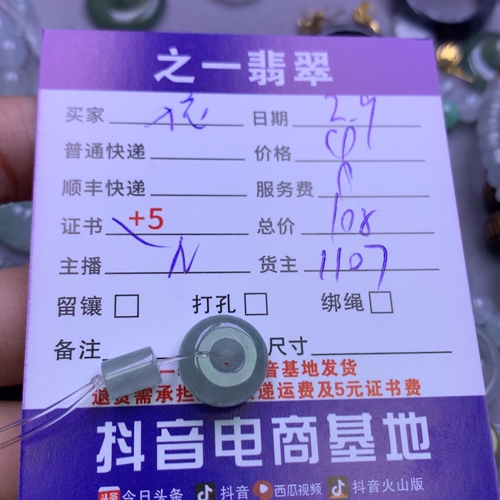 翡翠颈饰银S925镶嵌依*一
