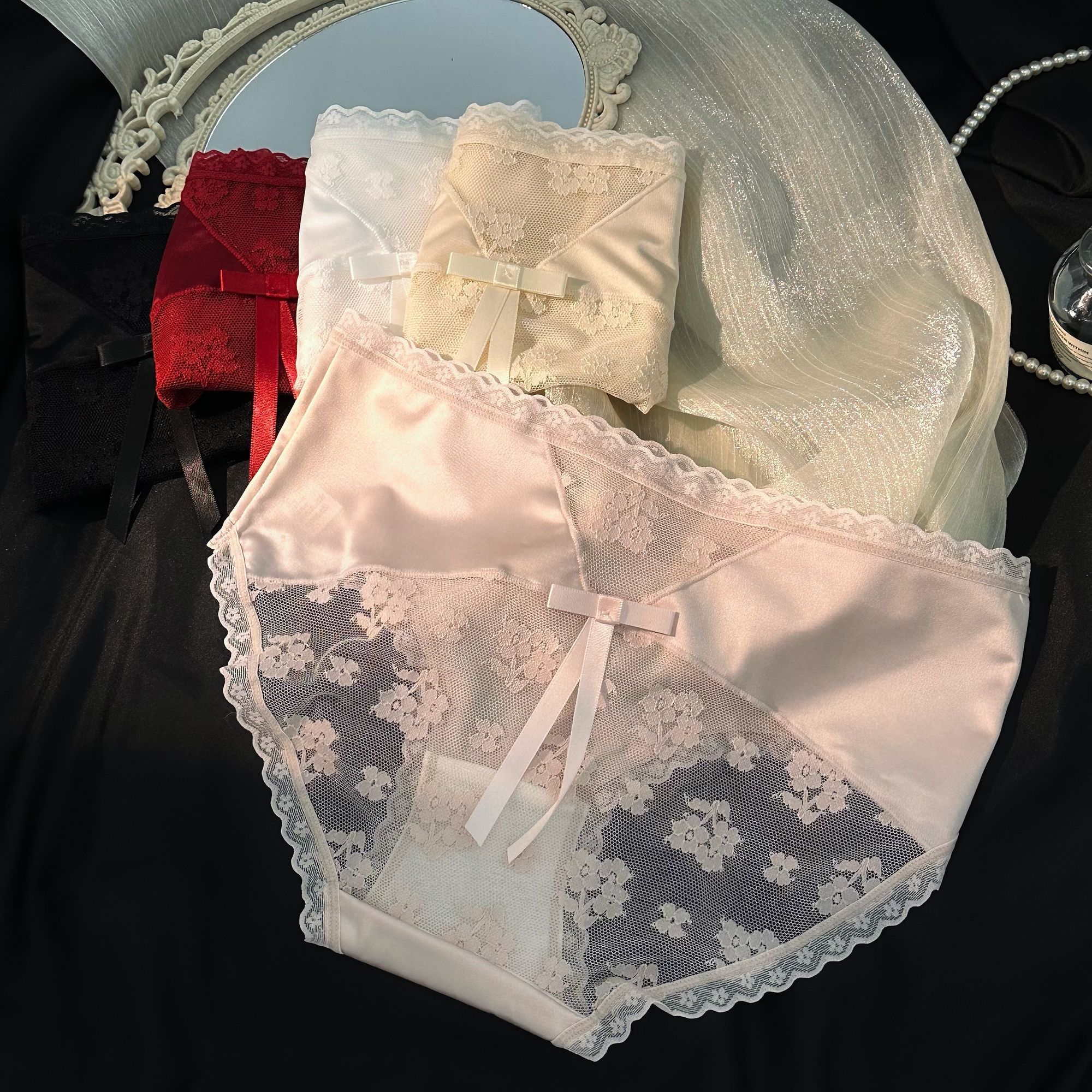 杂款透气女士法式性感4-6条随机