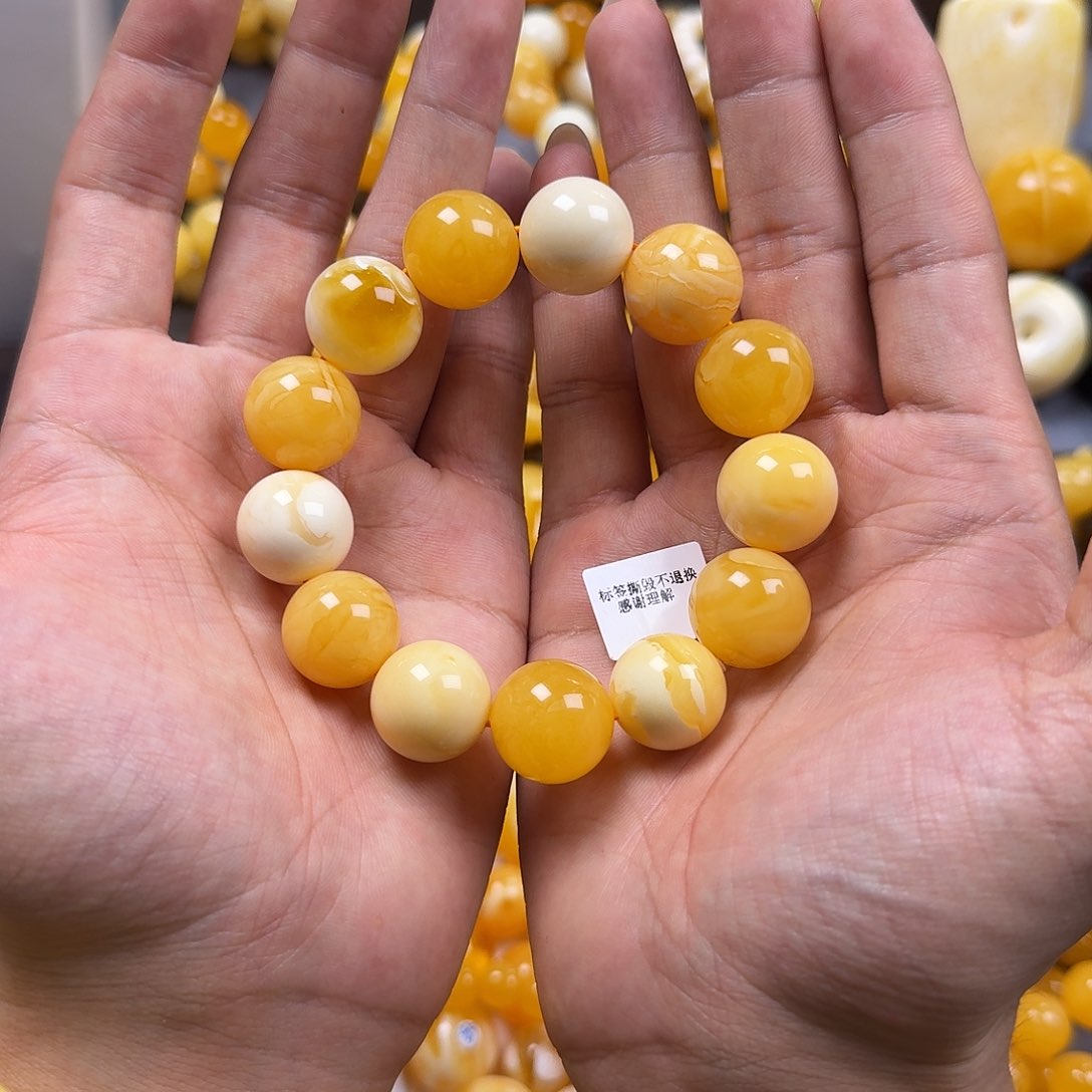 琥珀珠宝奇石未镶嵌17mm