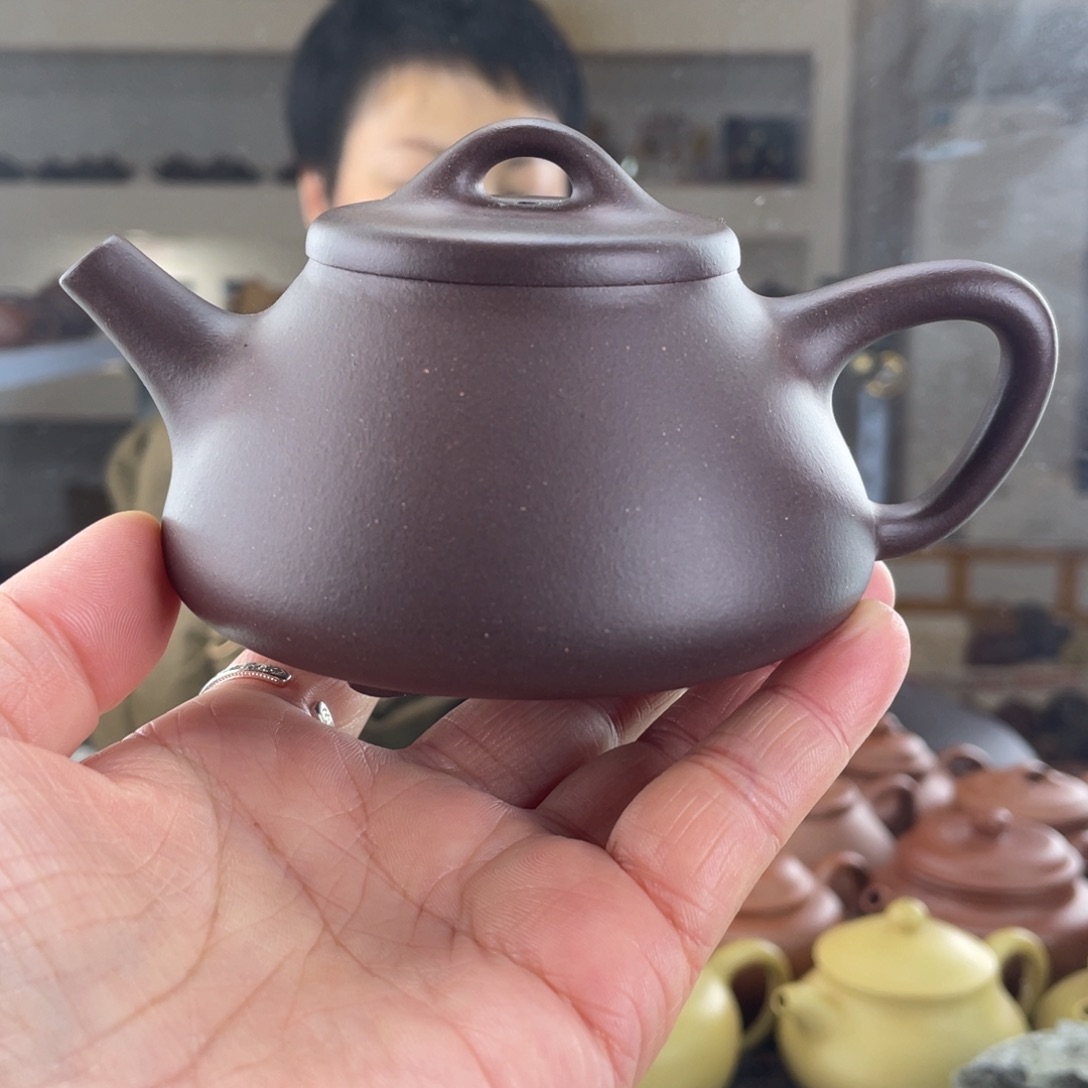 茶壶紫砂大水潭底槽清手磨料士恒子冶190cc