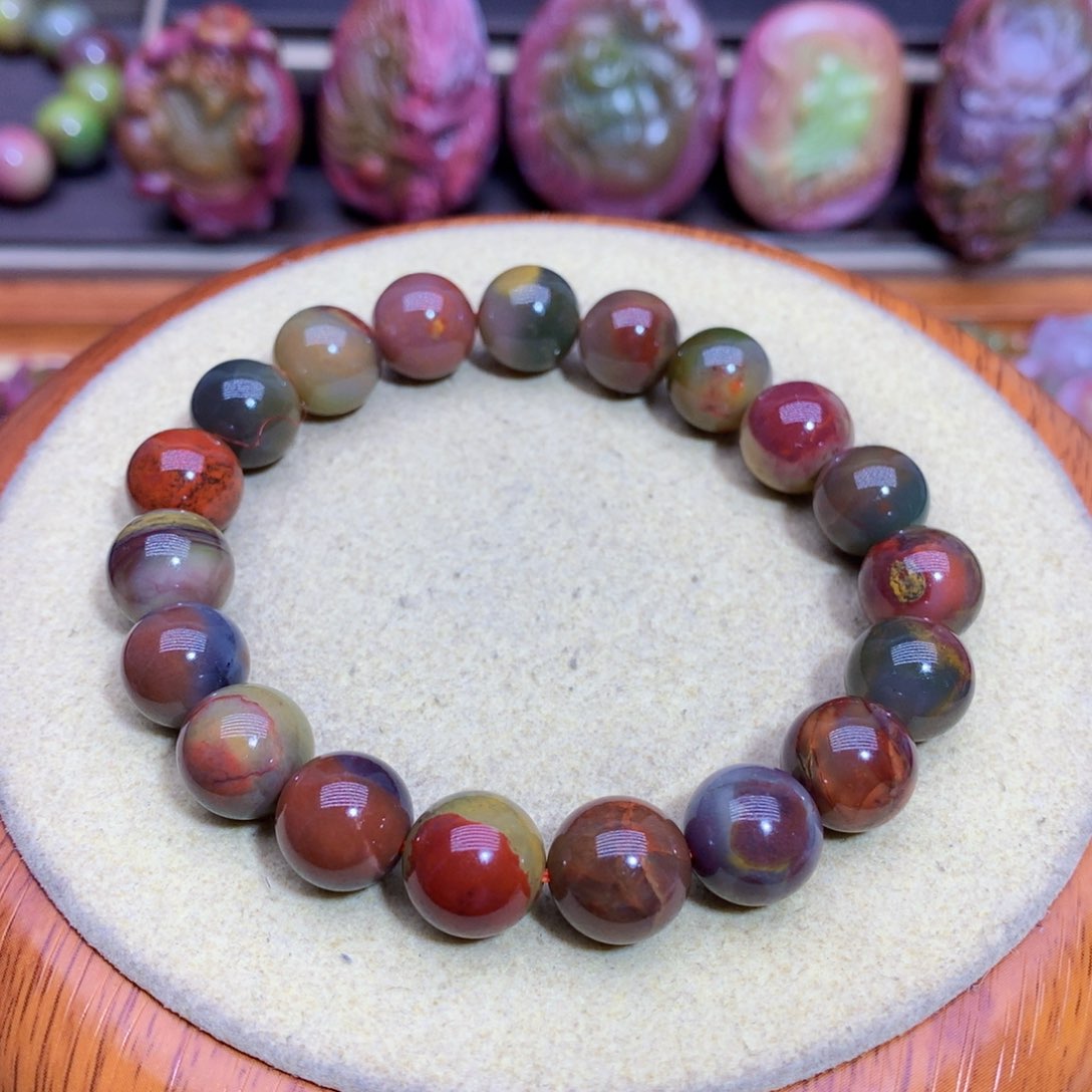 玛瑙手链未镶嵌盐源