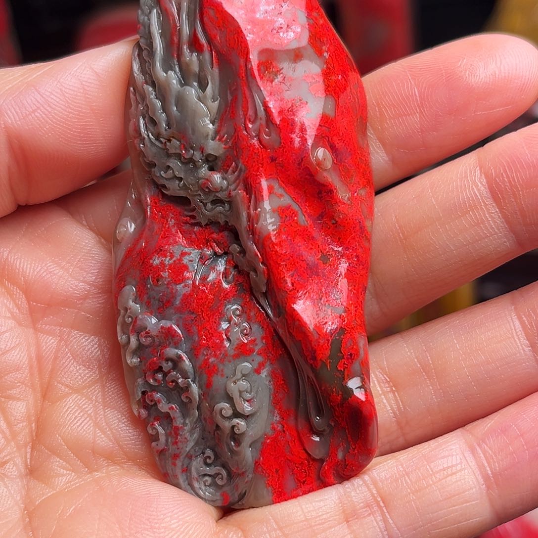 昌化石其他鸡血石摆件