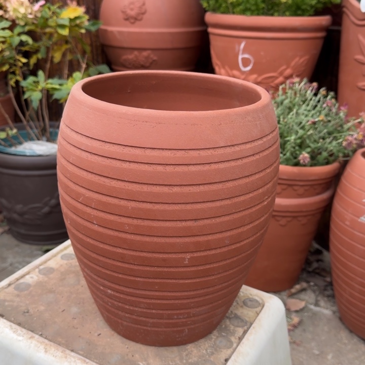 紫砂花盆口20高26宜兴紫砂 