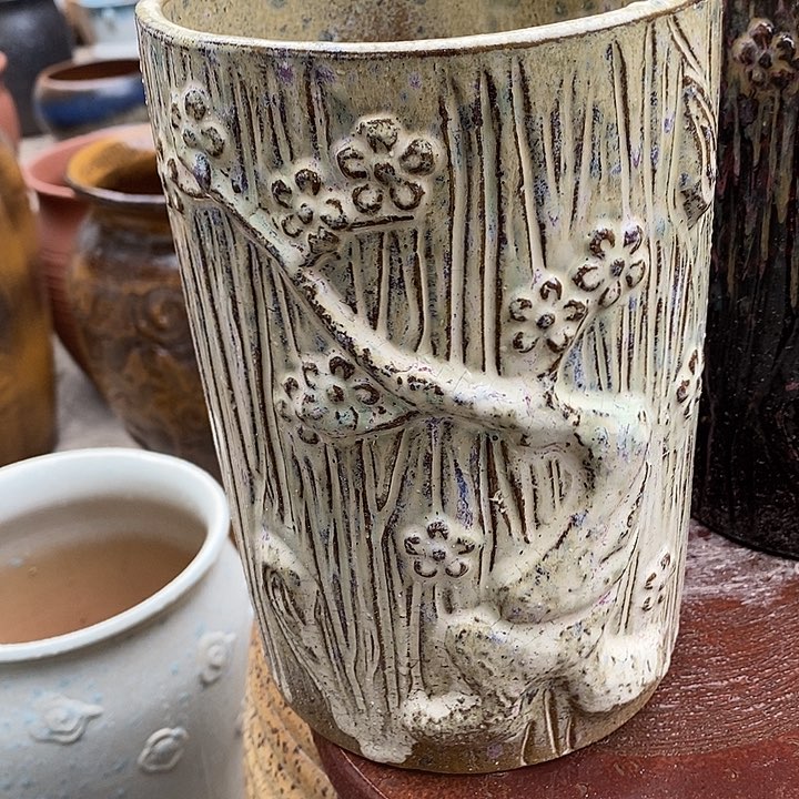 紫砂花盆高约19口约13