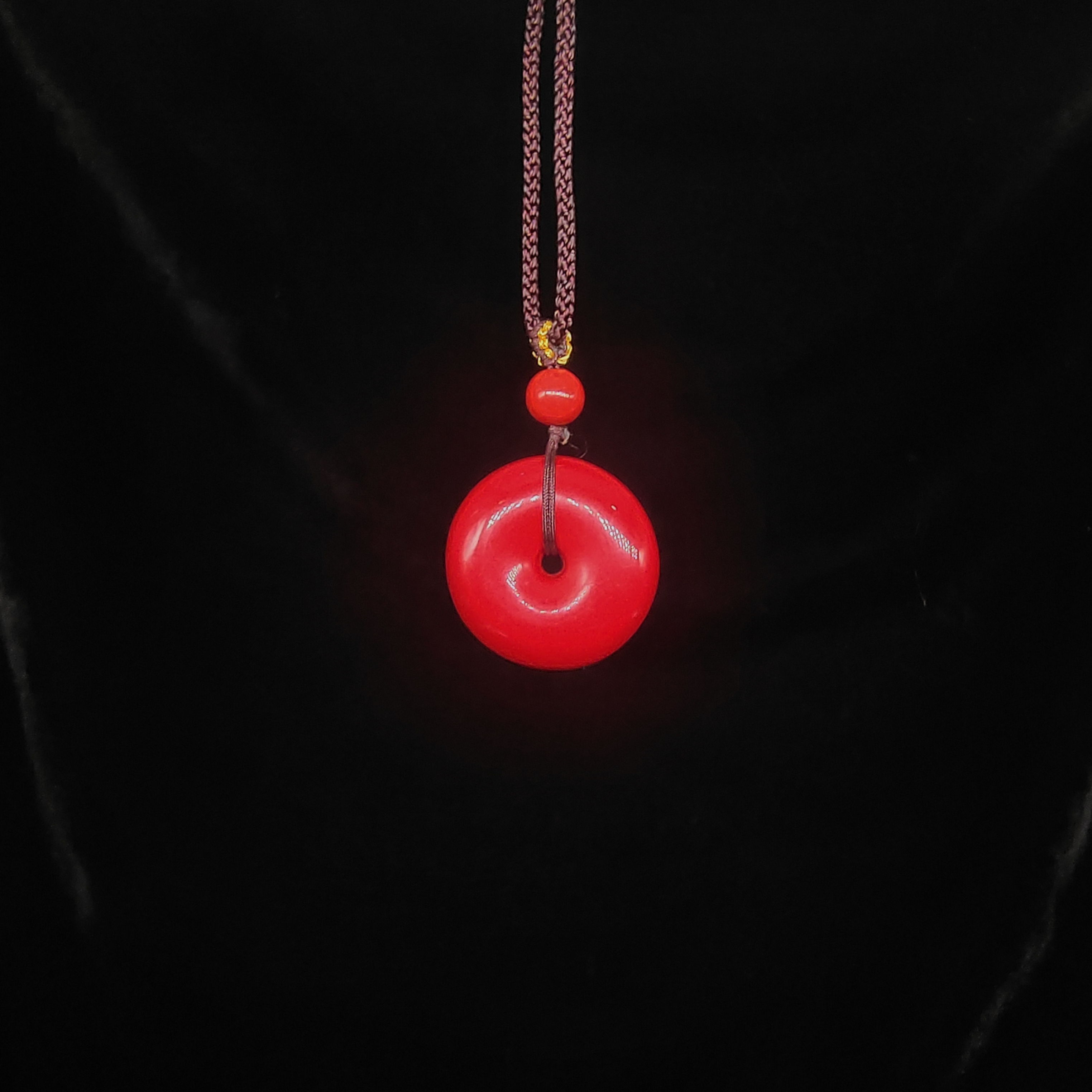 天然辰砂朱砂平安扣