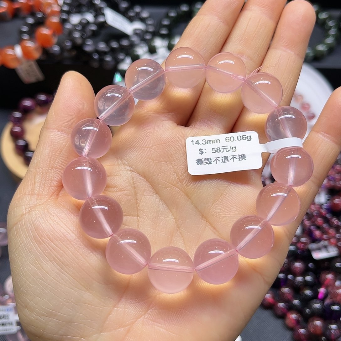 水晶手链未镶嵌天然水晶