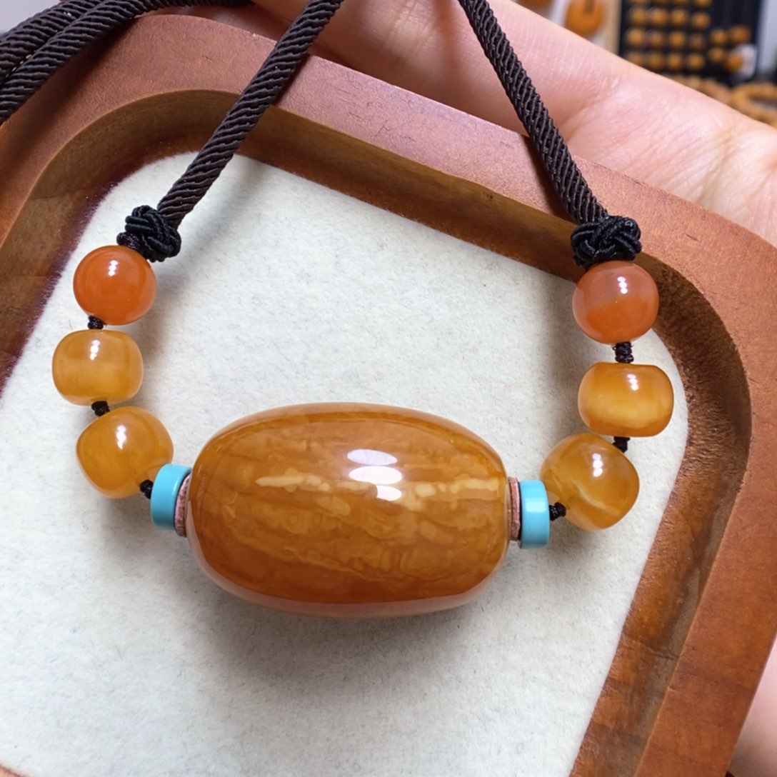 蜜蜡颈饰未镶嵌蜜蜡