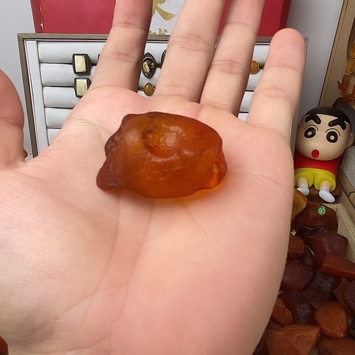 裸石琥珀未镶嵌金胶蜜