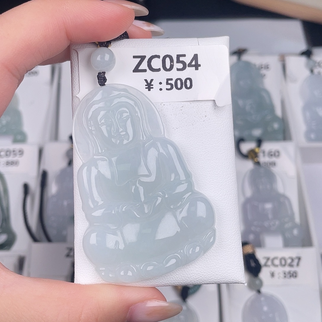 翡翠未镶嵌颈饰zc054