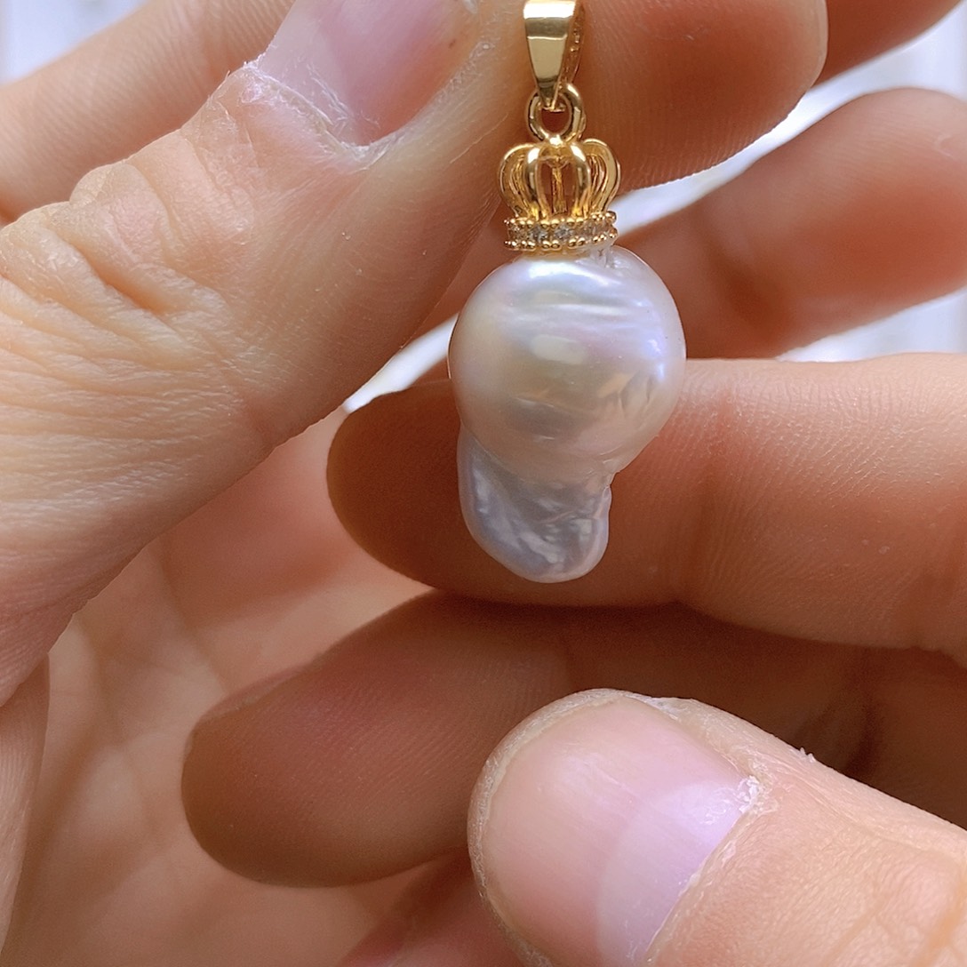 淡水珍珠颈饰银S925镶嵌