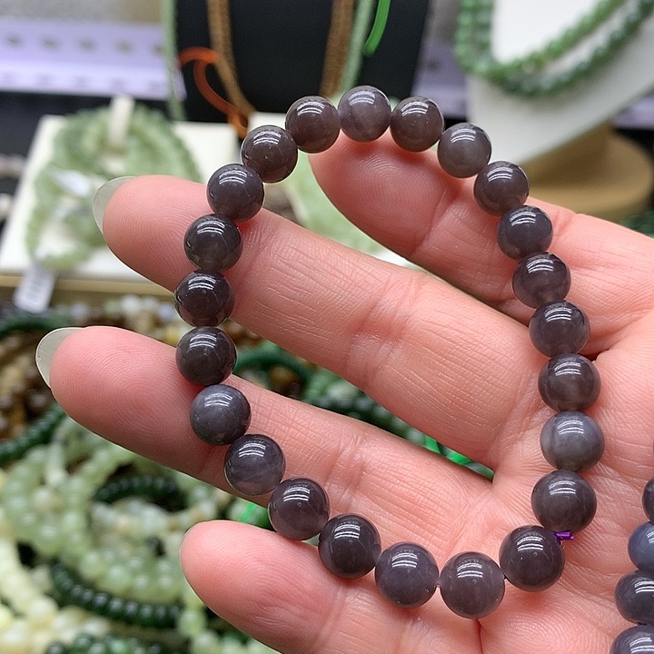 【闪购商品】和田玉手链足铂镶嵌8