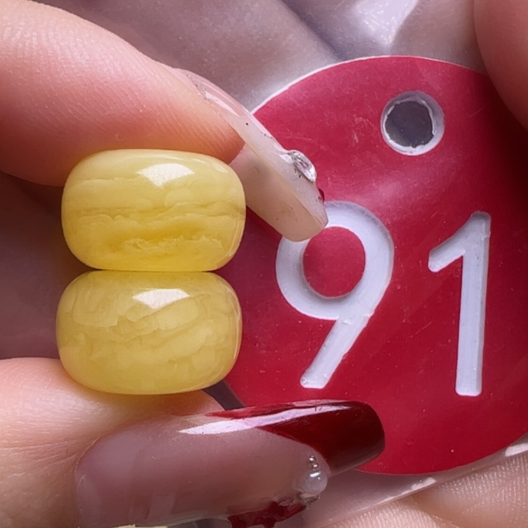 蜜蜡未镶嵌珠宝奇石?***?12.7mm墩子