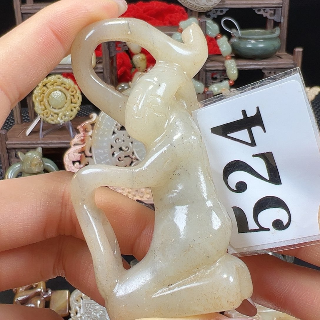 和田玉未镶嵌挂件