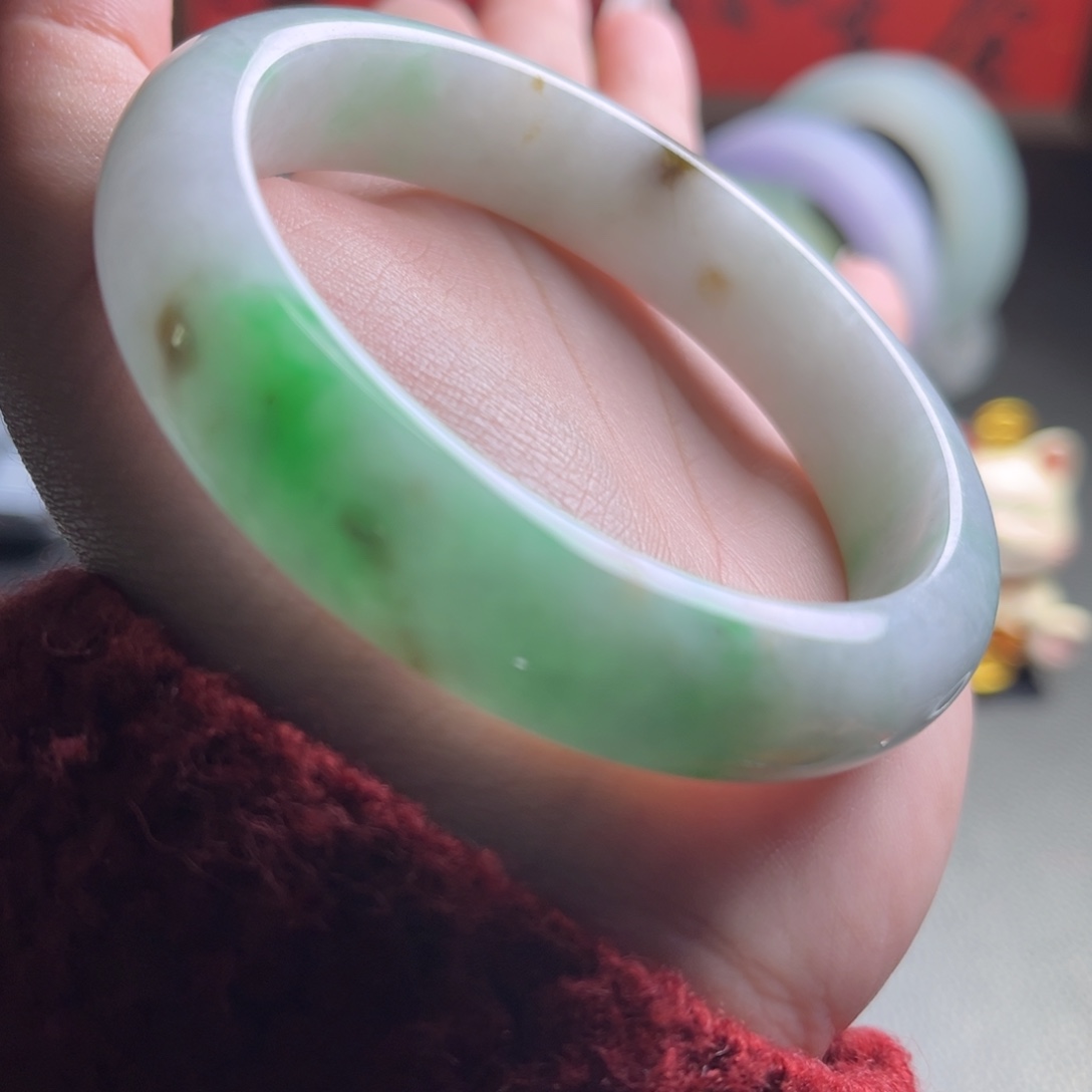 翡翠未镶嵌手镯57-58-59