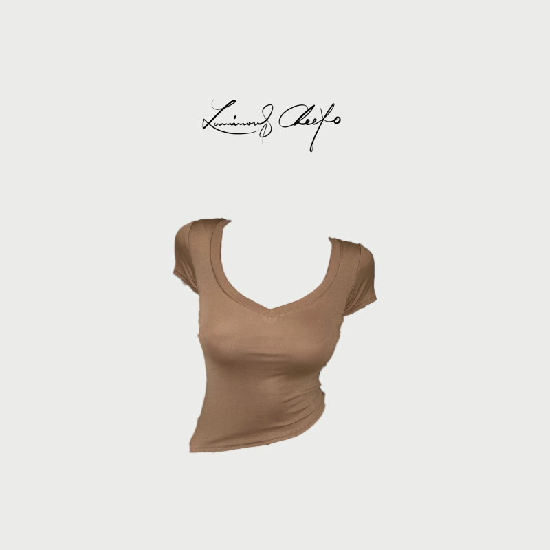 【LC】｜小清凉 夏季莱赛尔清透多色显瘦修身低领打底衫