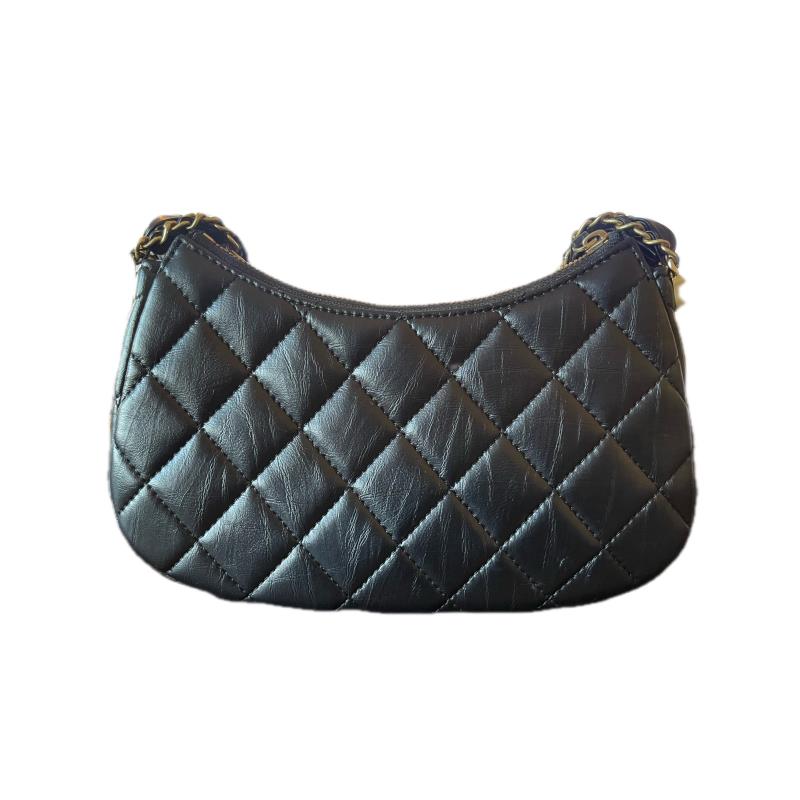 【DIDA】轻奢豪华时尚潮流女士小众斜挎包黑色/白色百搭斜挎包菱格