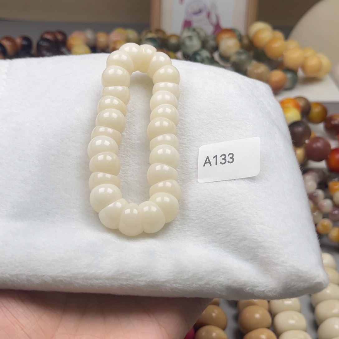 手串菩提根/象牙果A133蒜瓣大肠通货14mm一串