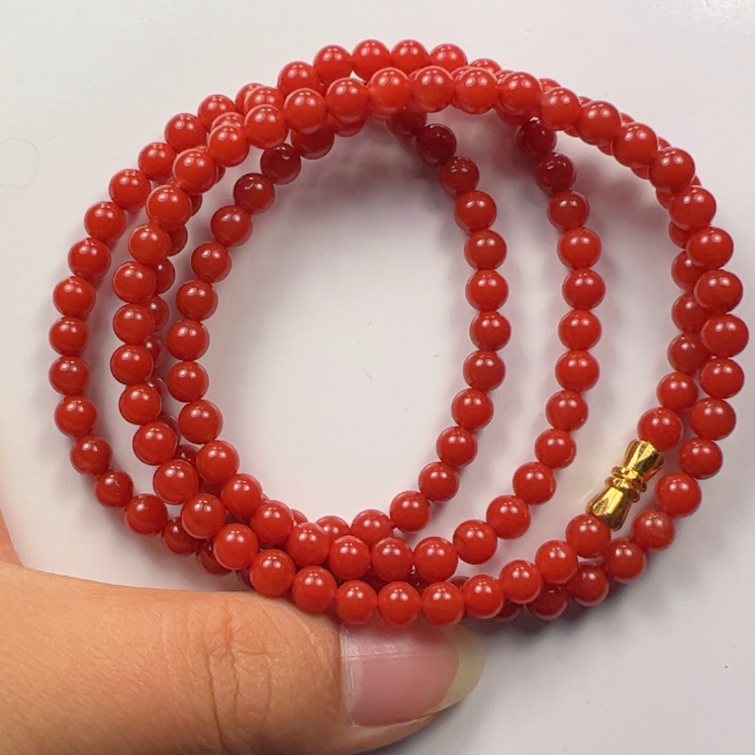 南红玛瑙未镶嵌挂件成*大陷坝锦红佛珠