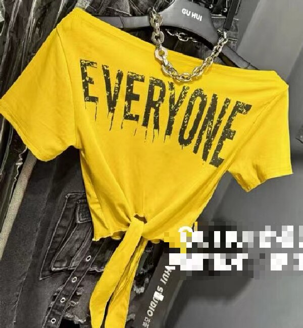 欧街-字母下摆绑带卫衣06171