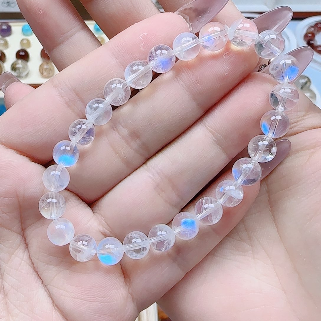 手串未镶嵌月光石印度蓝月光