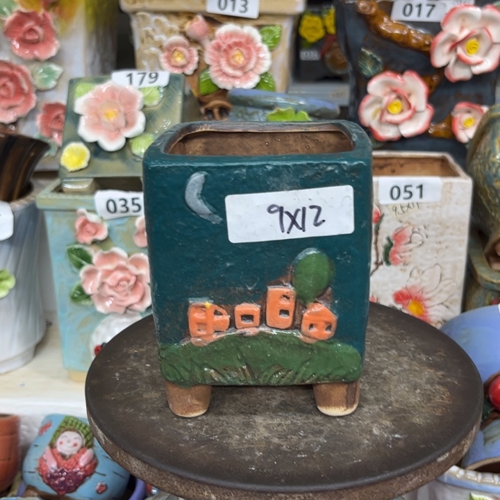 紫砂花盆粗陶材质多肉花盆