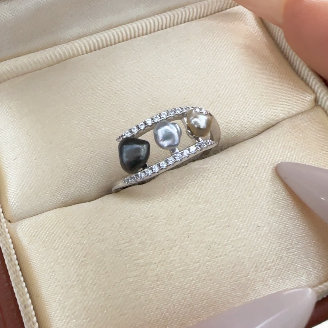 戒指未镶嵌海水珍珠