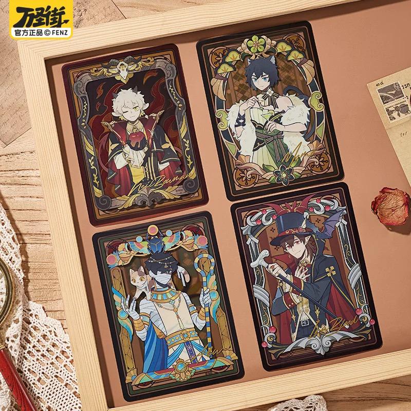 万圣街框景之内系列马口铁徽章亚克力挂件透卡盲盒