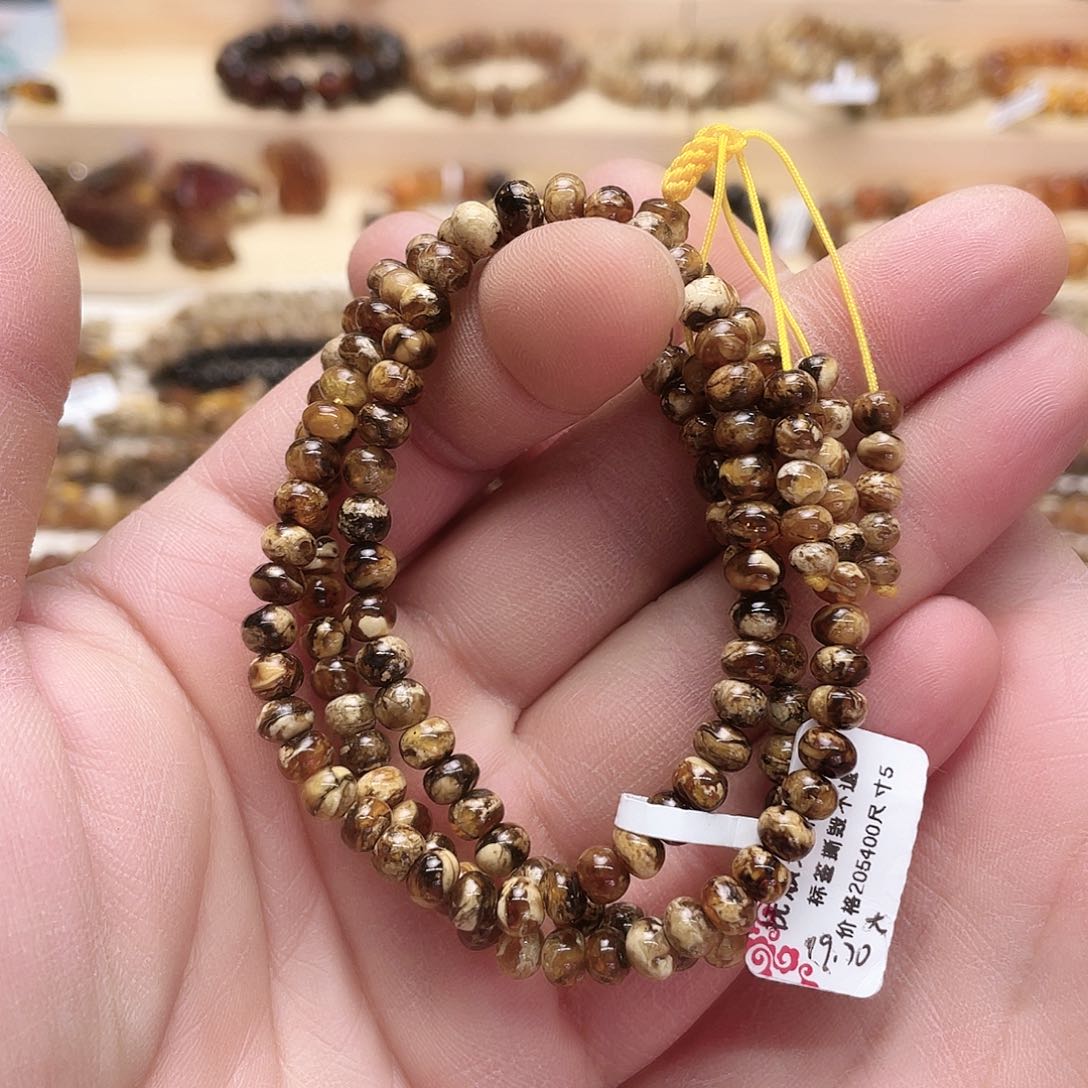 琥珀耳饰未镶嵌五11170