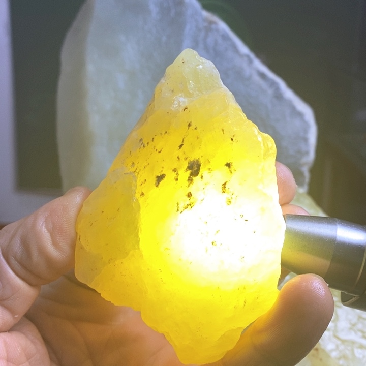 蛇纹石玉珠宝岫玉原石未镶嵌