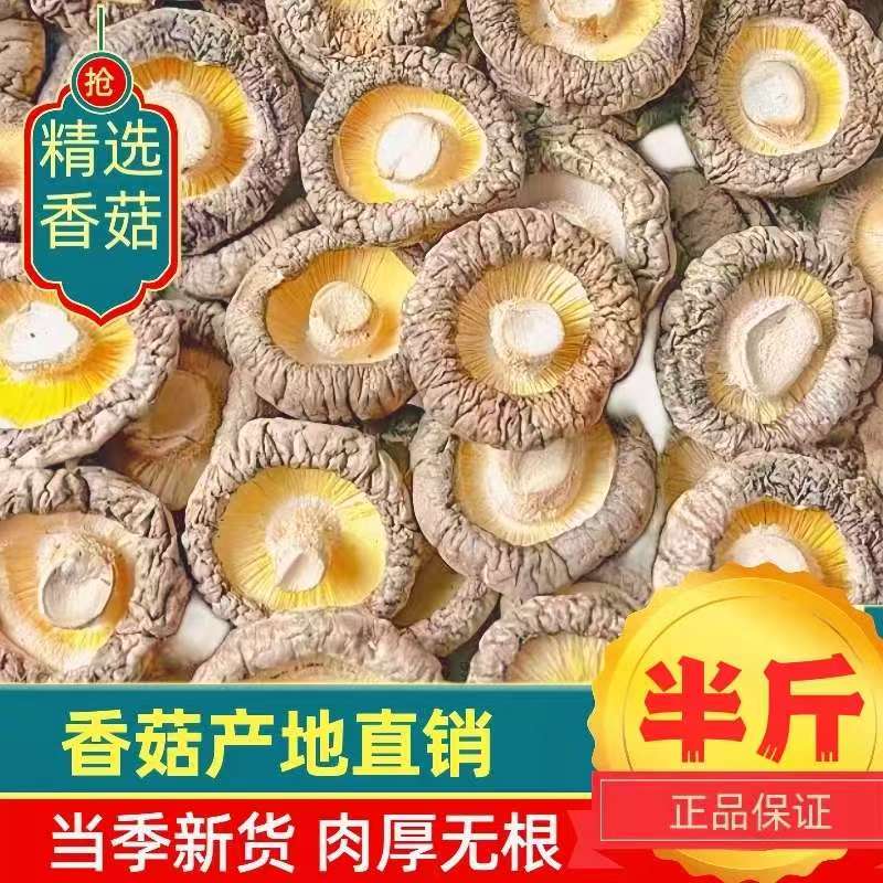 【半斤香菇干货】当季新货香菇干肉厚无根蘑菇冬菇煲汤食材250g/件