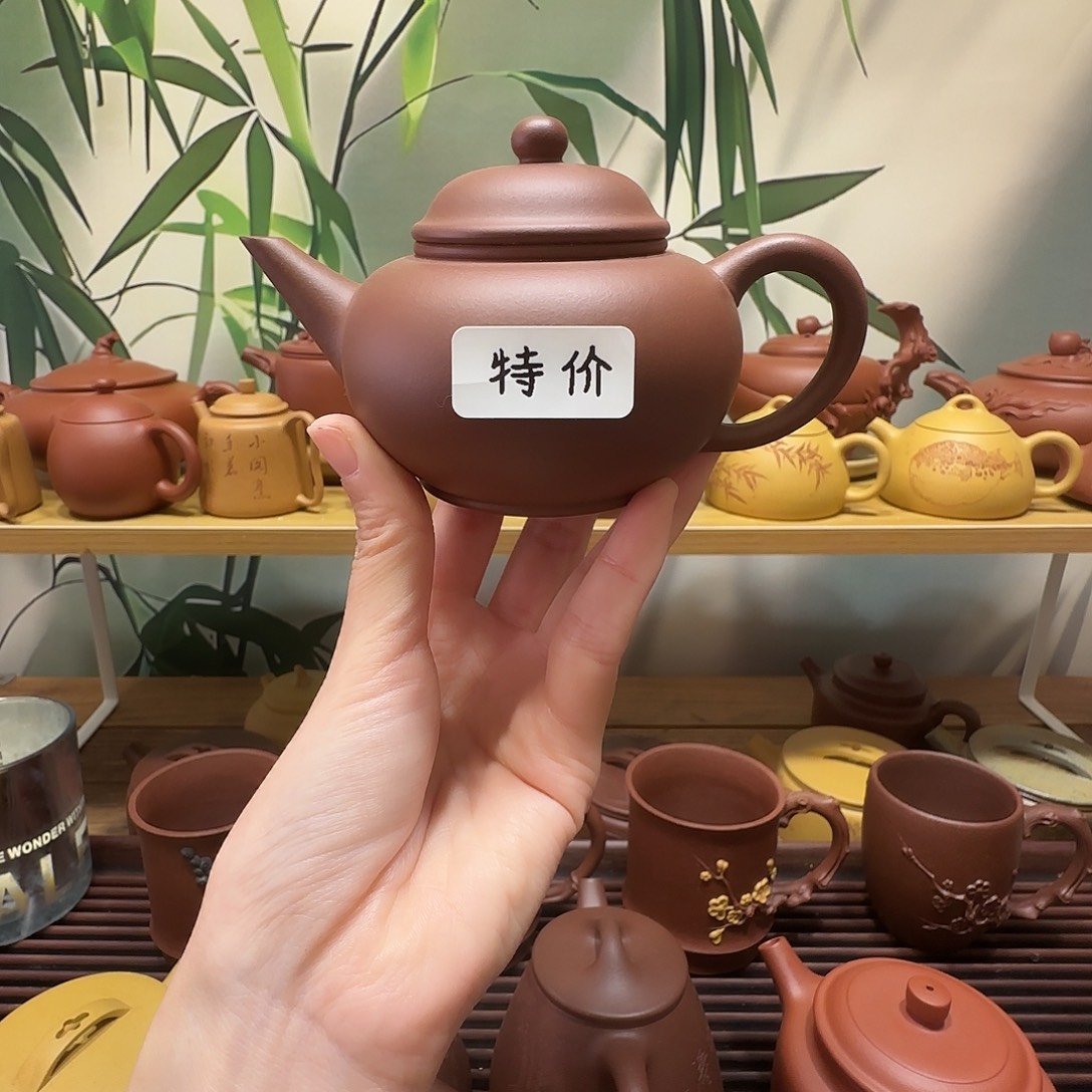 紫砂茶壶国工蒋洁半手工底槽清水平140