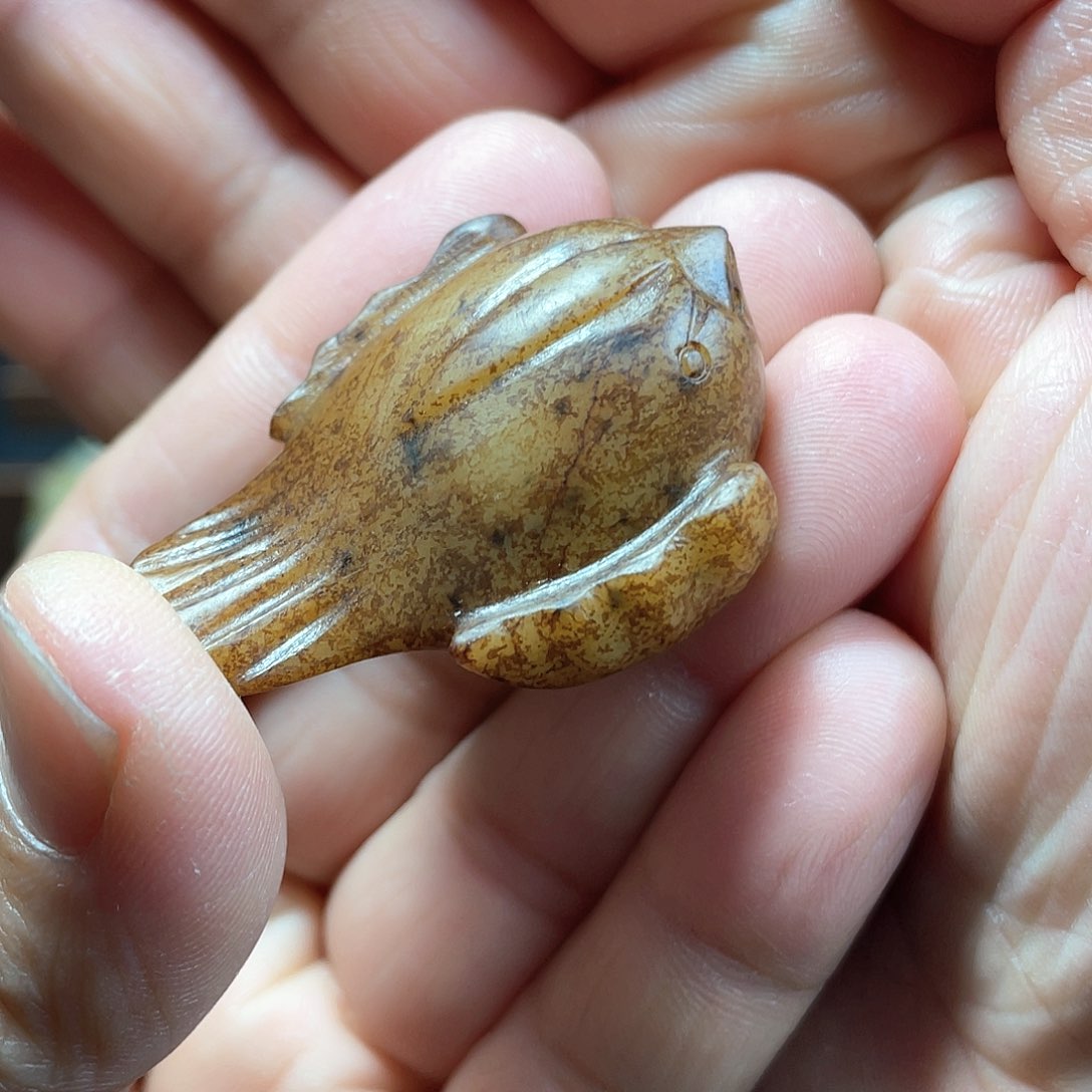 和田玉（糖玉）挂件未镶嵌太****头