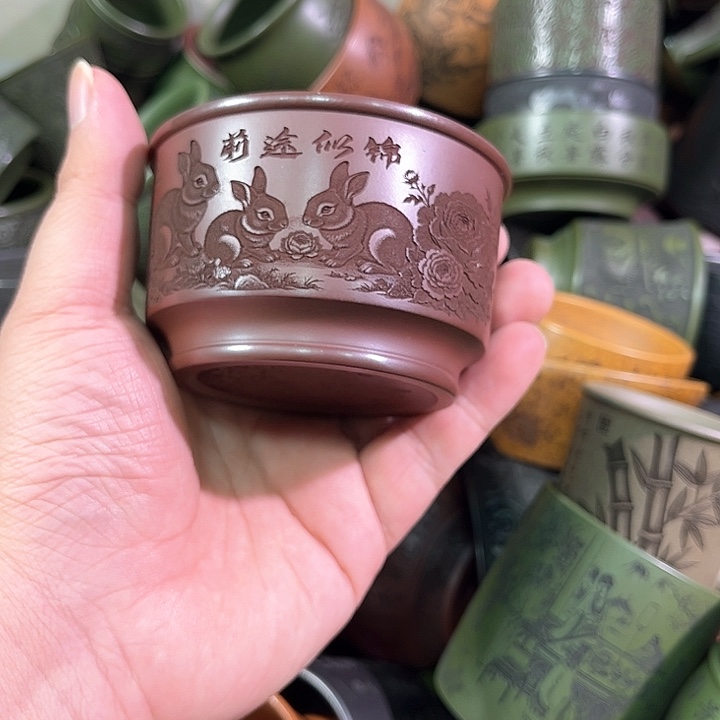 茶杯紫砂全手工紫砂主人杯