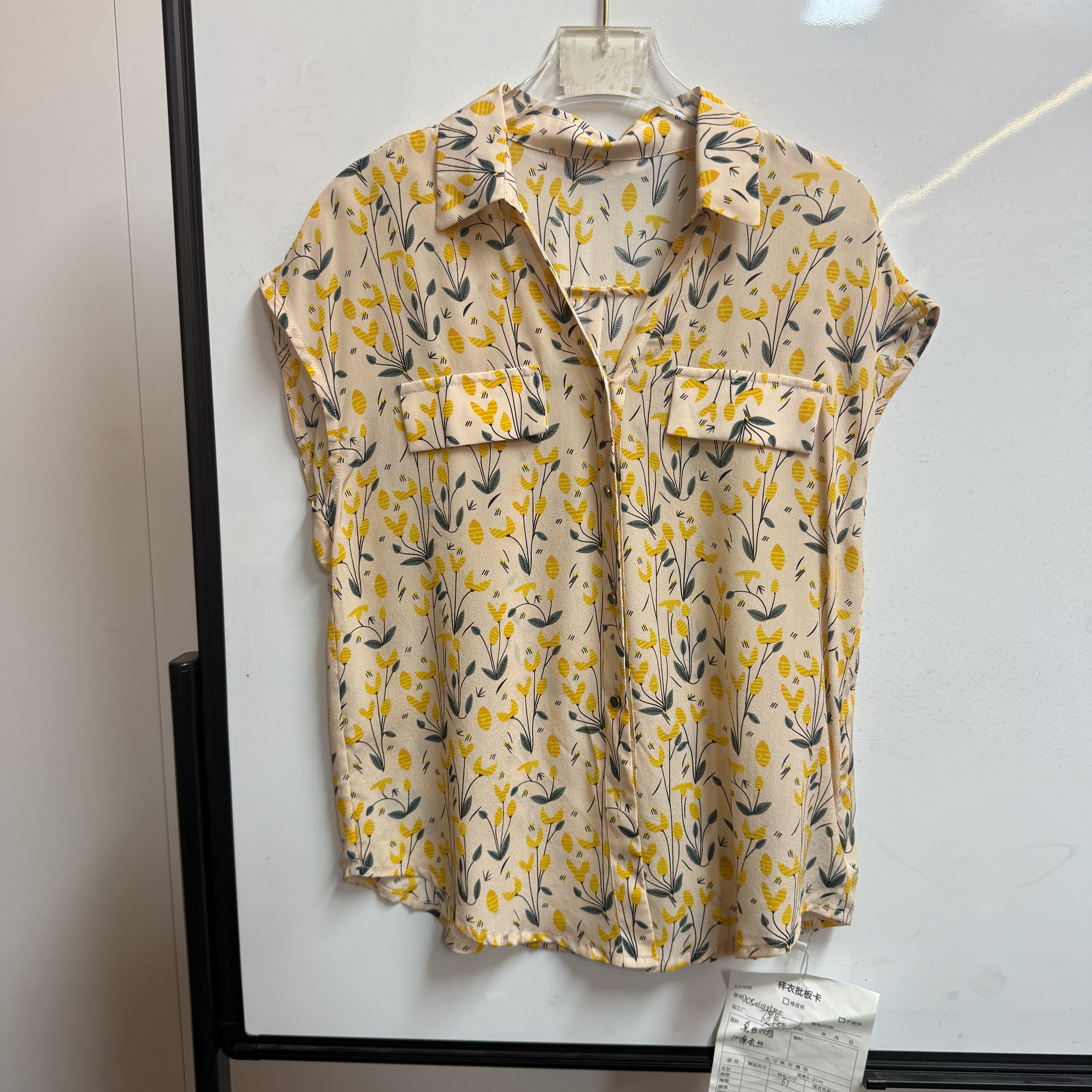 100桑蚕丝真丝双绉短袖上衣E60