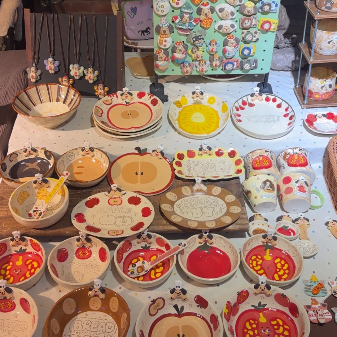 陶摆件可爱的鸭鸭鸭鸭