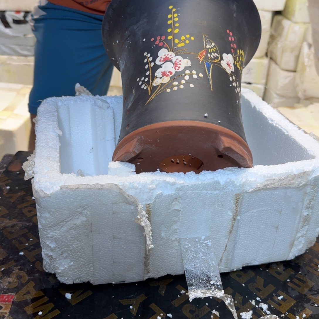 紫砂花盆瑕疵的问题