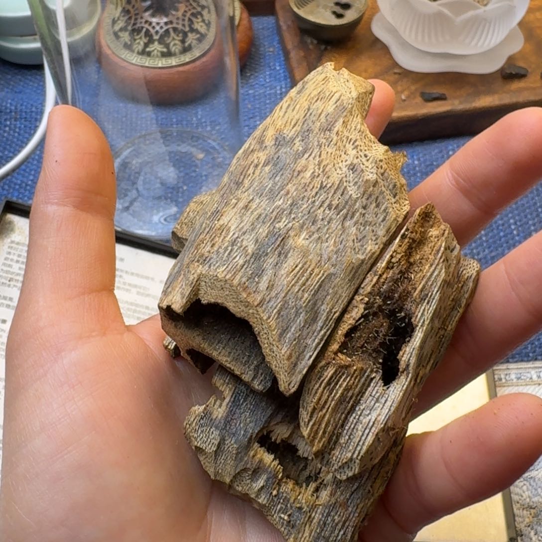 树脂制品奇楠虫漏精品打包