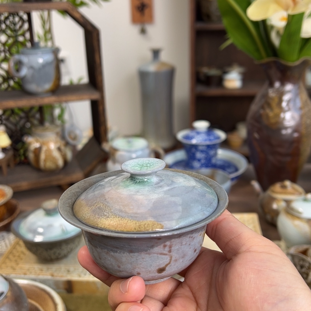 中白精品窑汗盖碗