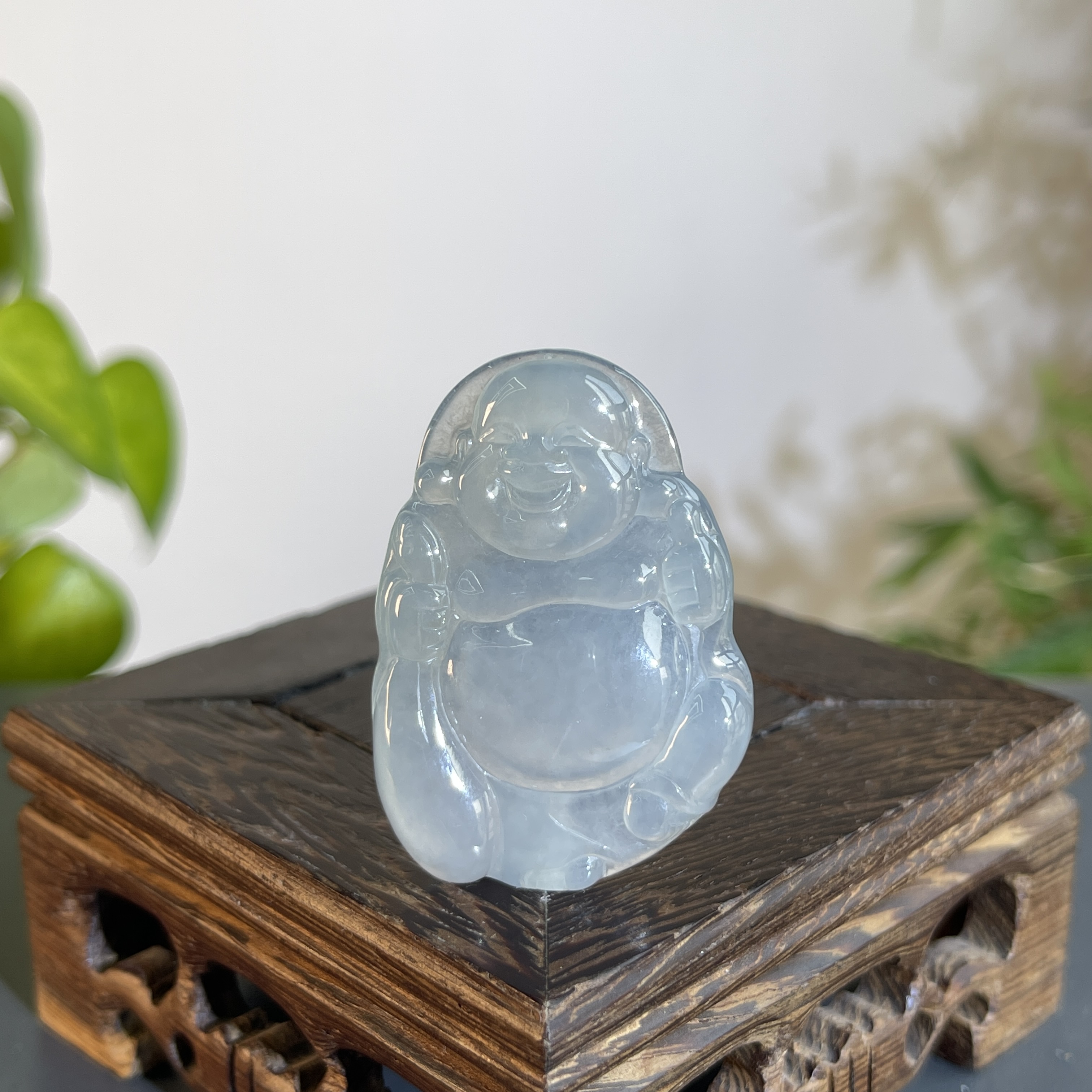 JTA24-132 天然翡翠缅甸A货 布袋佛