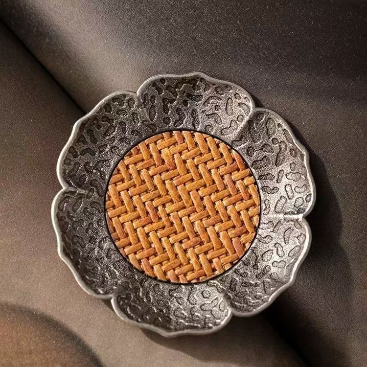 瓷一茶器 专场福利合金藤杯垫