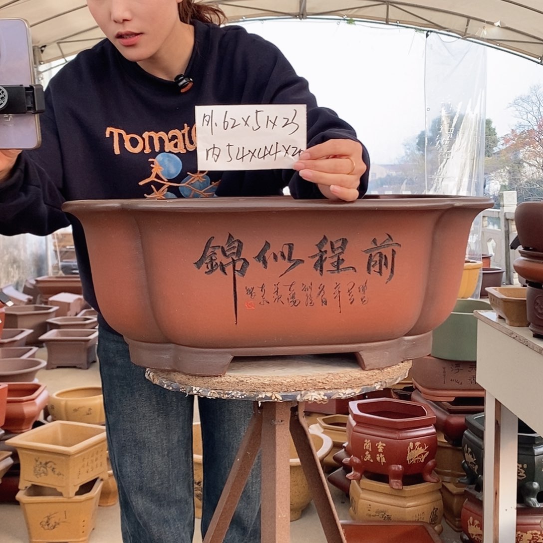 开***》紫砂花盆紫砂花盆发两个