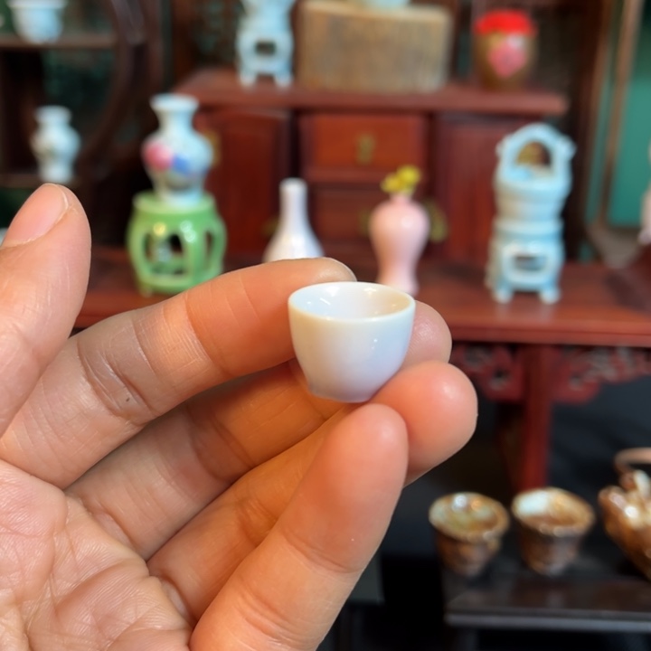 摆件微陶老王迷你花瓶