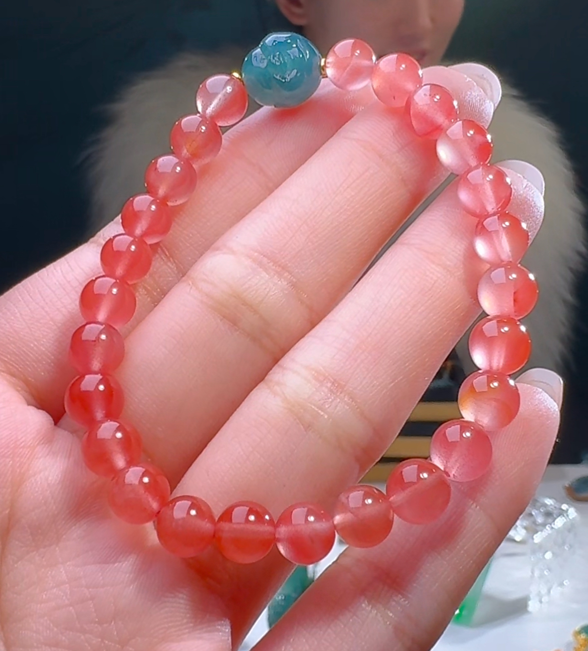 天然A货翡翠手串