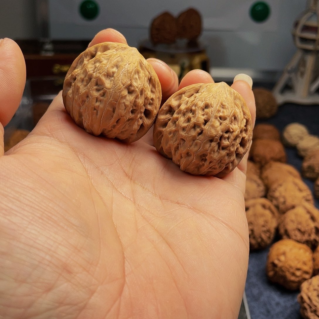 猴头核桃把件新**视铁锤37尺