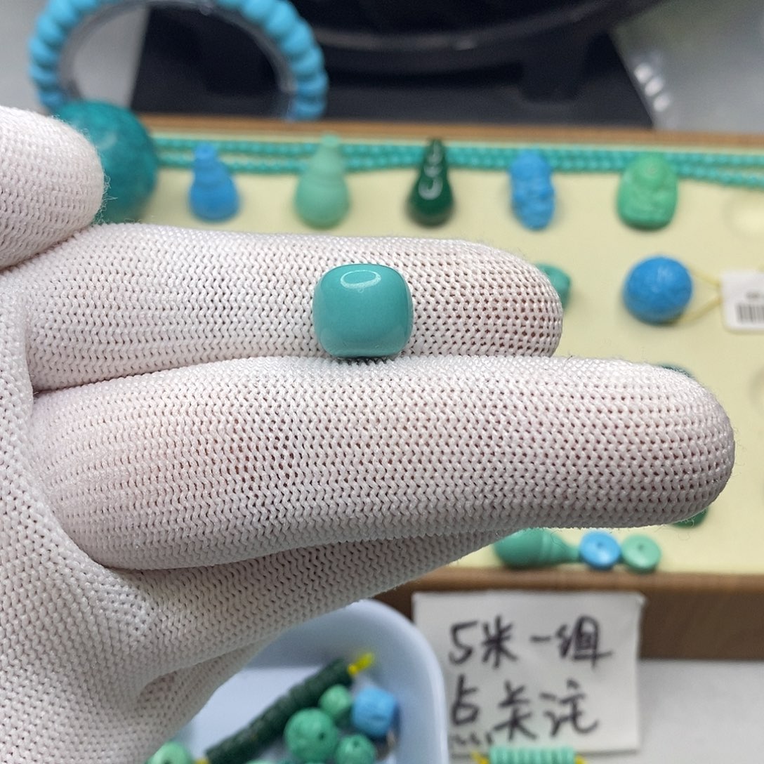 T***o卡12mm老型高瓷蓝绿色