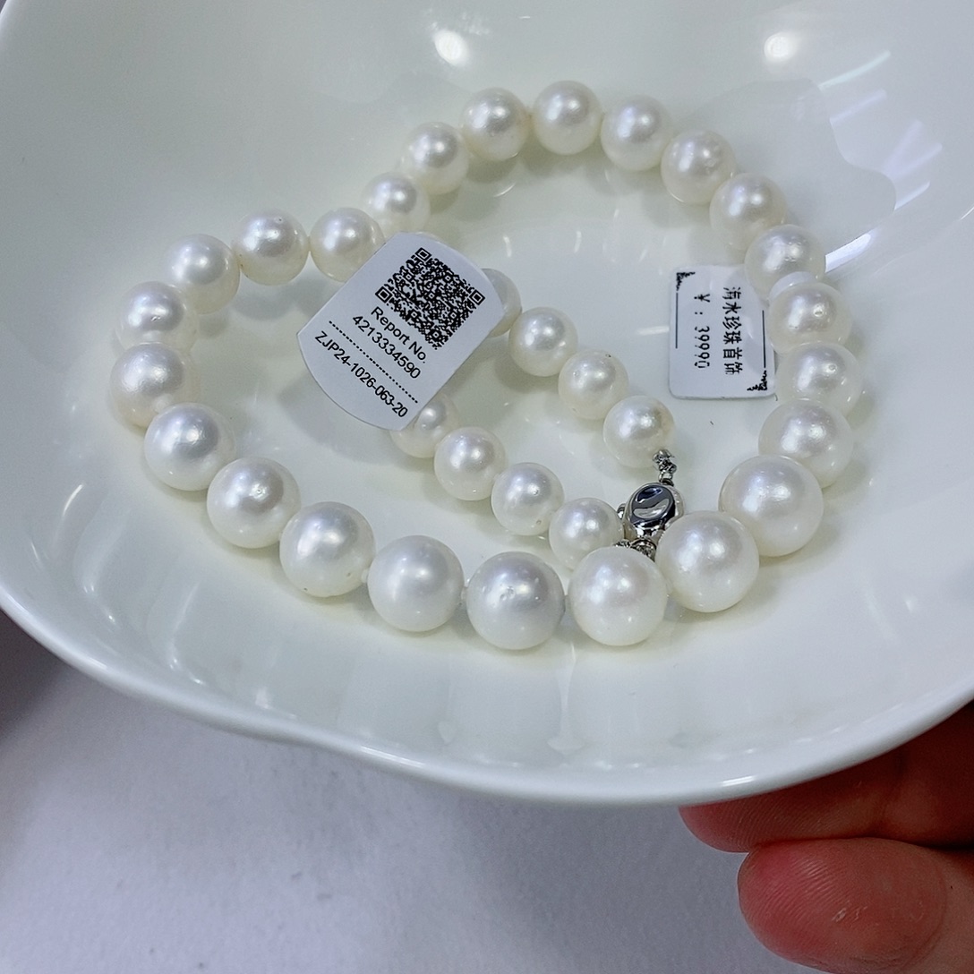 海水珍珠颈饰银S925镶嵌