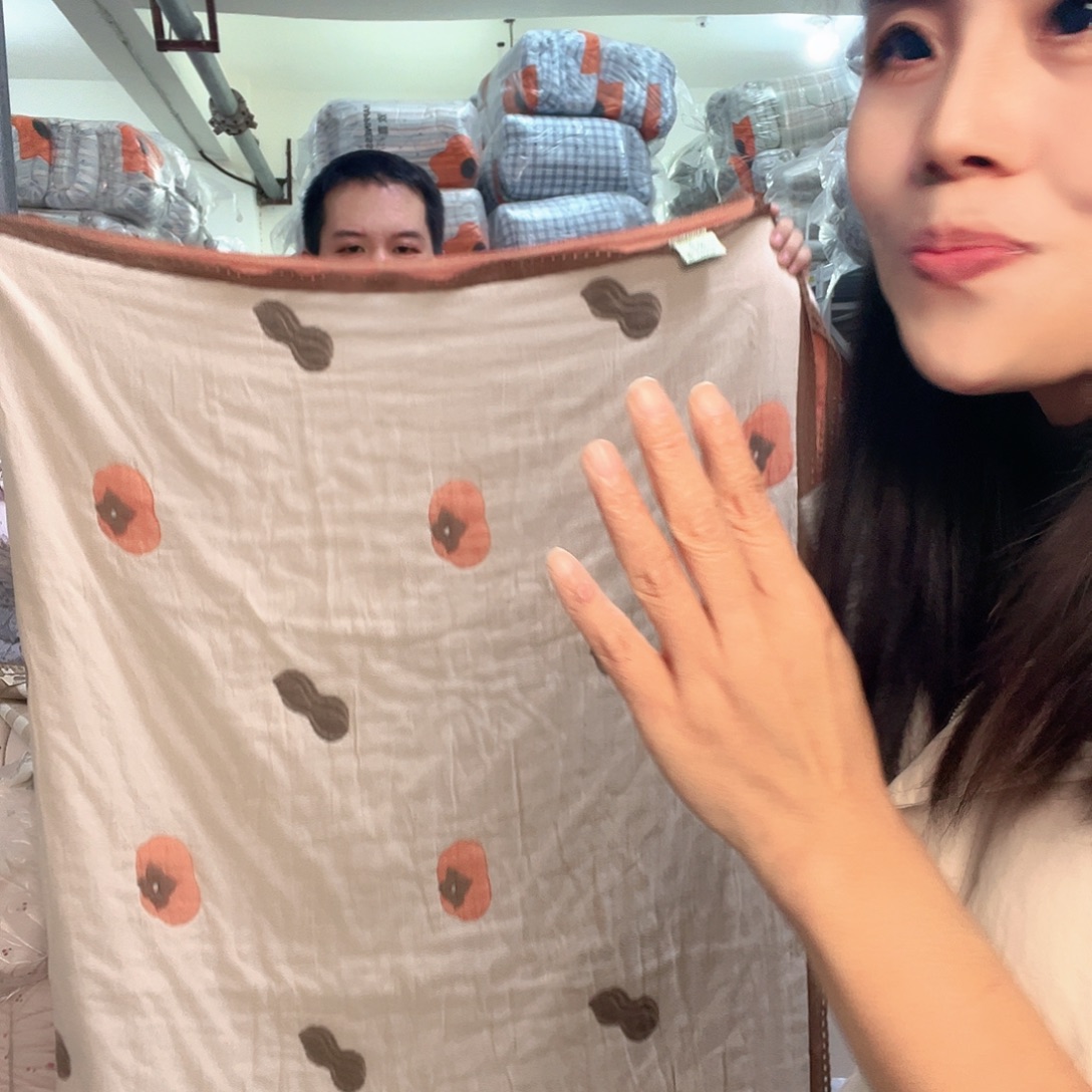 驯鹿毛好事花生泡芙被88888